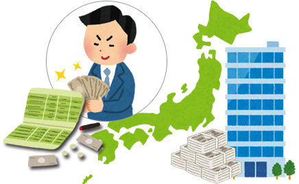 日本では個人も企業も現金や銀行預金をたくさん持っている