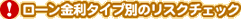 !ローン金利タイプ別のリスクチェック
