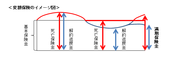 変額保険のイメージ図