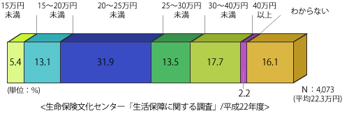 生命保険文化センター「生活保障に関する調査」平成22年度　グラフ